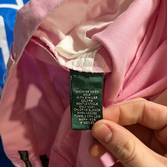 Ralph Lauren Jeans Co. Pink Capris Wide Leg Barbie Size 10 Spring Summer Cropped - Picture 8 of 8